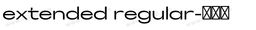 extended regular字体转换